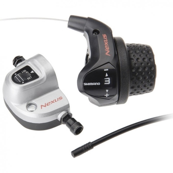 Шифтер SHIMANO NEXUS, 3S41E, 3ск, с bell crank 6, оплетк, 2300мм, черн, коротк. ручк. ASL3S41E230LS Шифтер SHIMANO NEXUS, 3S41E, 3ск, с bell crank 6, оплетк, 2300мм, черн, коротк. ручк. ASL3S41E230LS