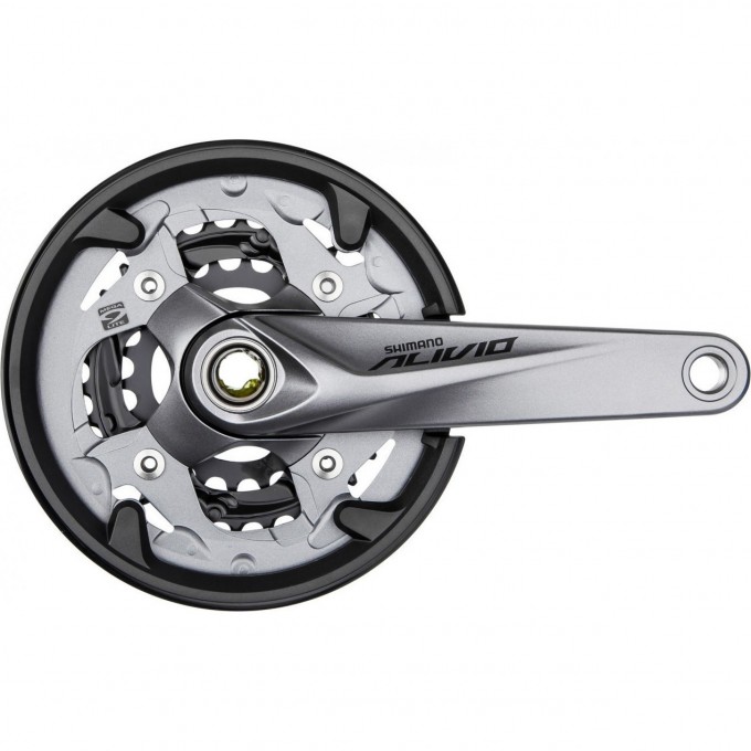 Система SHIMANO ALIVIO, M4050, 9 скоростей, 170 мм, интегрированный вал, 40/30/22T, с защитой EFCM4050CX002C Система SHIMANO ALIVIO, M4050, 9 скоростей, 170 мм, интегрированный вал, 40/30/22T, с защитой EFCM4050CX002C